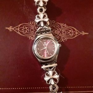 Purple & White Flower Watch